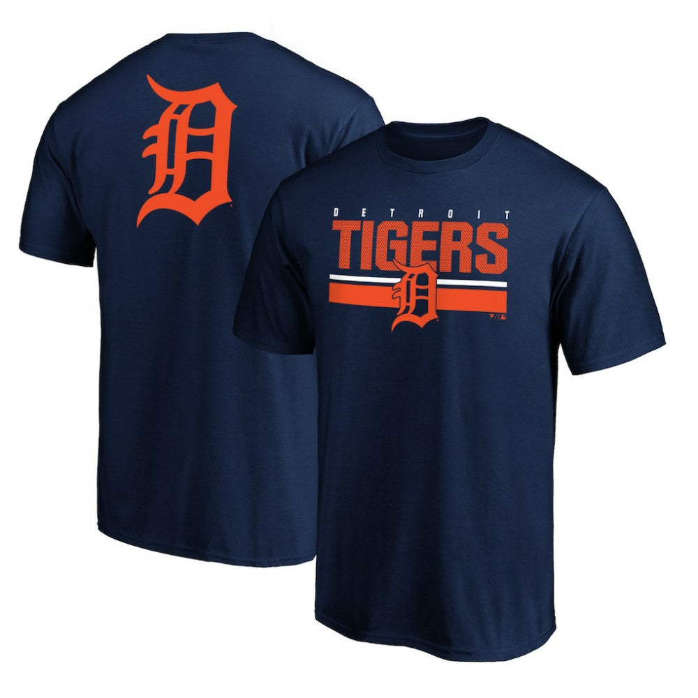 Detroit Tigers End Game Team Wordmark T-Shirt - Navy T-shirts
