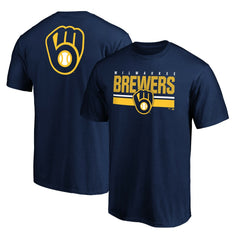 Milwaukee Brewers End Game Team Wordmark T-Shirt - Navy T-shirts
