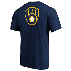 Milwaukee Brewers End Game Team Wordmark T-Shirt - Navy T-shirts