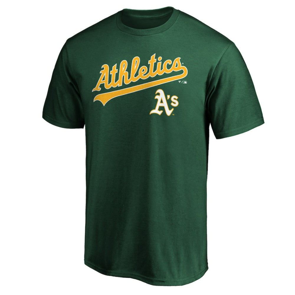 Athletics Team Lock Up Wordmark T-Shirt - Green T-shirts