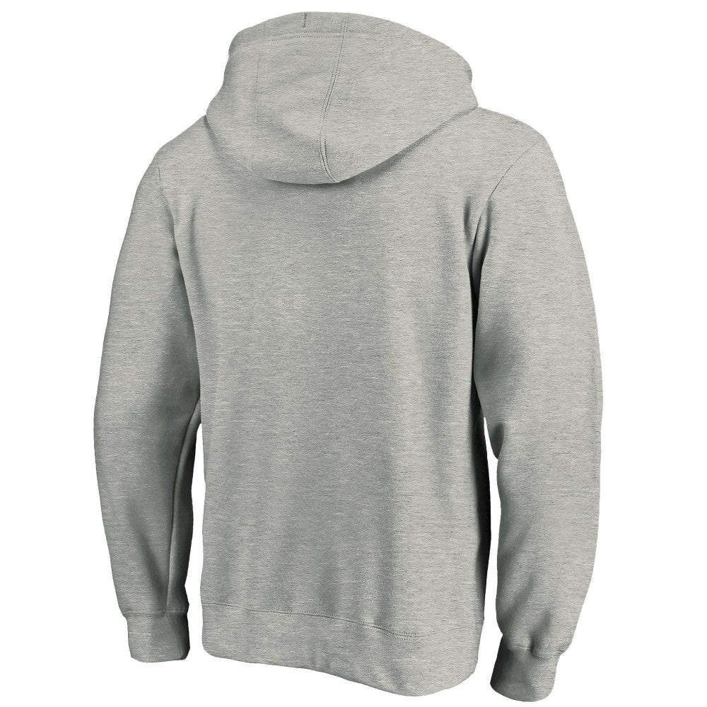 Los Angeles Dodgers Team Lock Up Wordmark Pullover Hoodie - Gray Hoodies