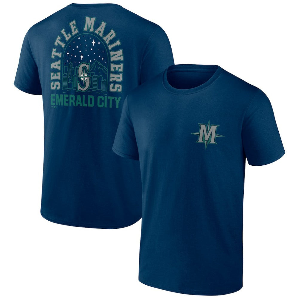 Seattle Mariners Emerald City Bring It T-Shirt - Navy T-shirts