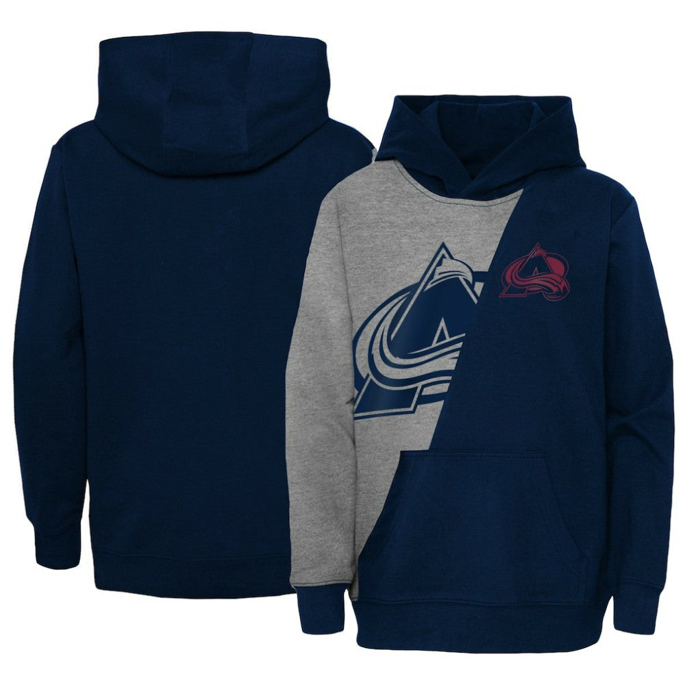 Colorado Avalanche Preschool Unrivaled Pullover Hoodie - Gray/Navy | US 5309917