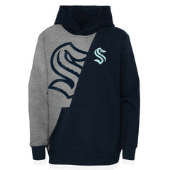 Seattle Kraken Preschool Unrivaled Pullover Hoodie - Gray/Deep Sea Blue | US 5309924