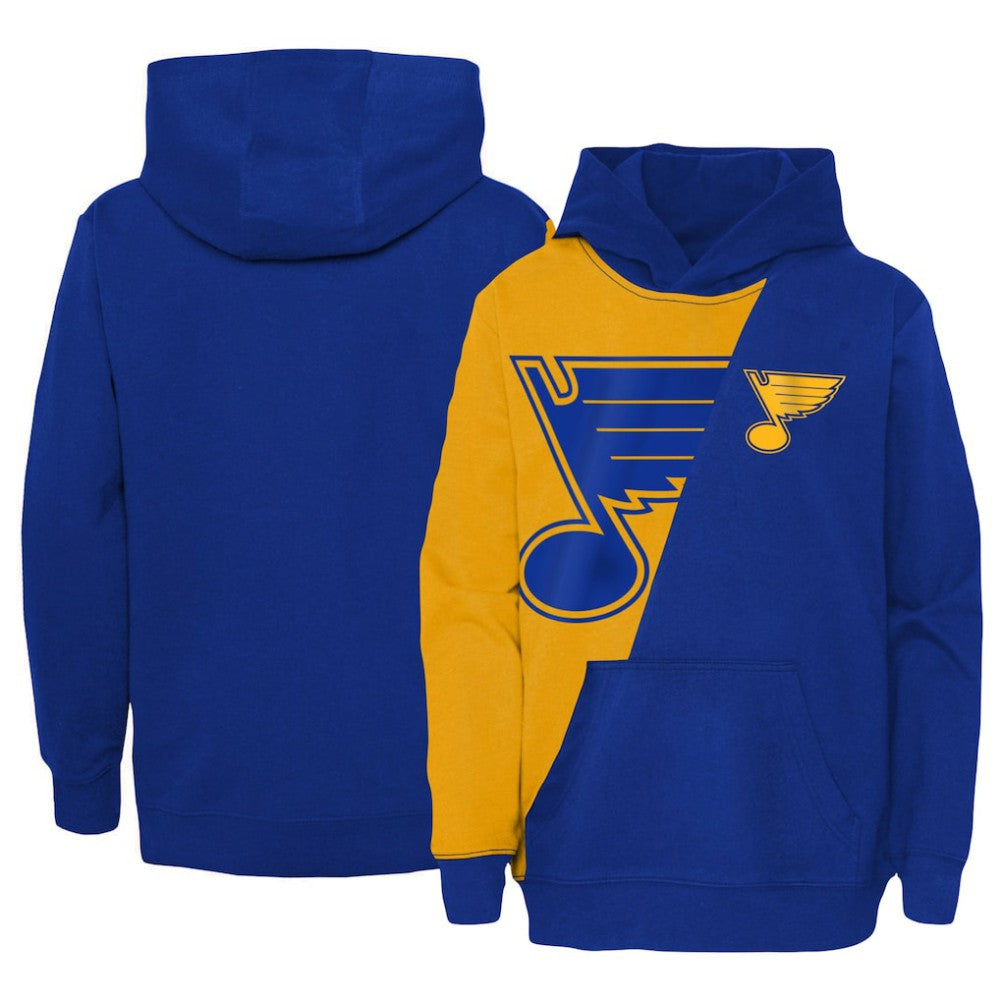 St. Louis Blues Youth Unrivaled Pullover Hoodie - Gold/Blue | US 5310011