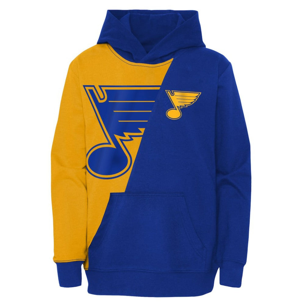 St. Louis Blues Youth Unrivaled Pullover Hoodie - Gold/Blue | US 5310011