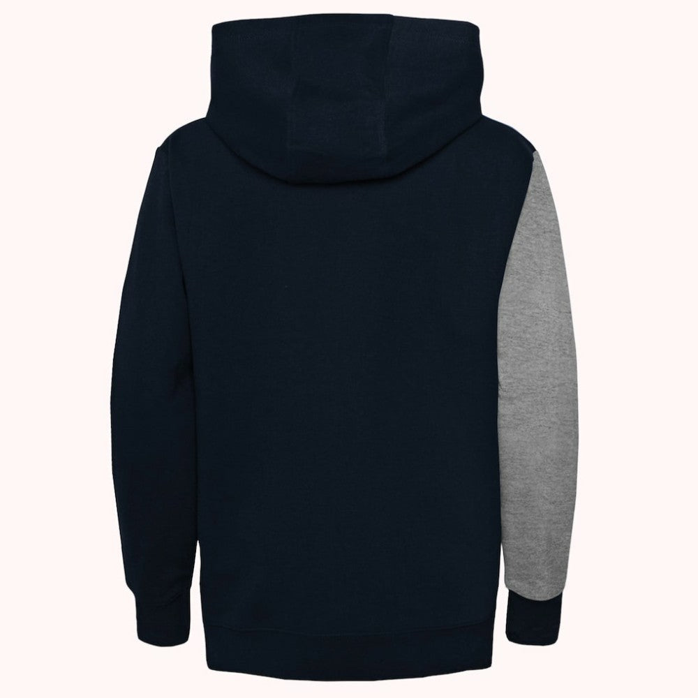 Seattle Kraken Youth Unrivaled Pullover Hoodie - Heather Gray/Deep Sea Blue | US 5310024
