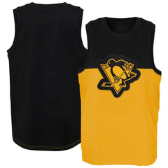 Pittsburgh Penguins Youth Revitalize Tank Top - Gold/Black | US 5310095