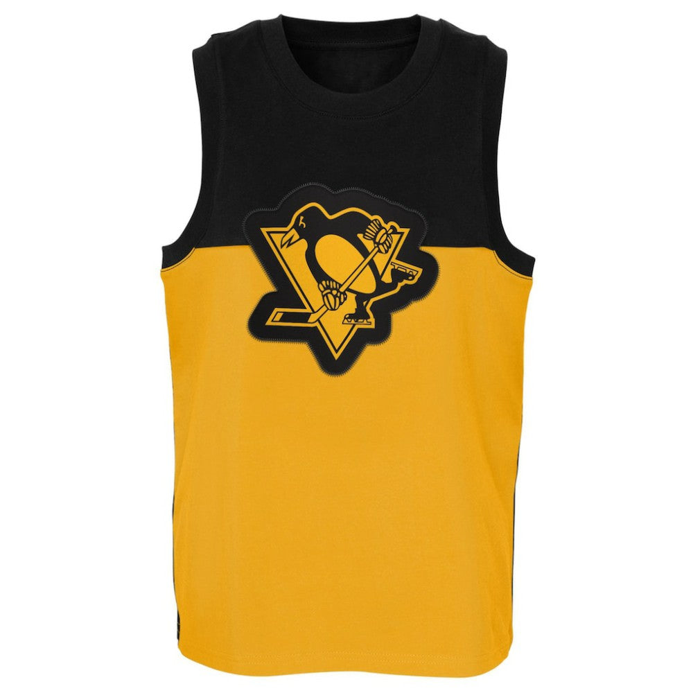Pittsburgh Penguins Youth Revitalize Tank Top - Gold/Black | US 5310095