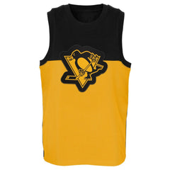 Pittsburgh Penguins Youth Revitalize Tank Top - Gold/Black | US 5310095