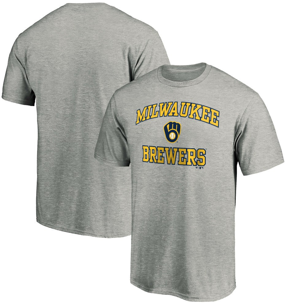 Milwaukee Brewers Heart & Soul T-Shirt - Heather Gray T-shirts