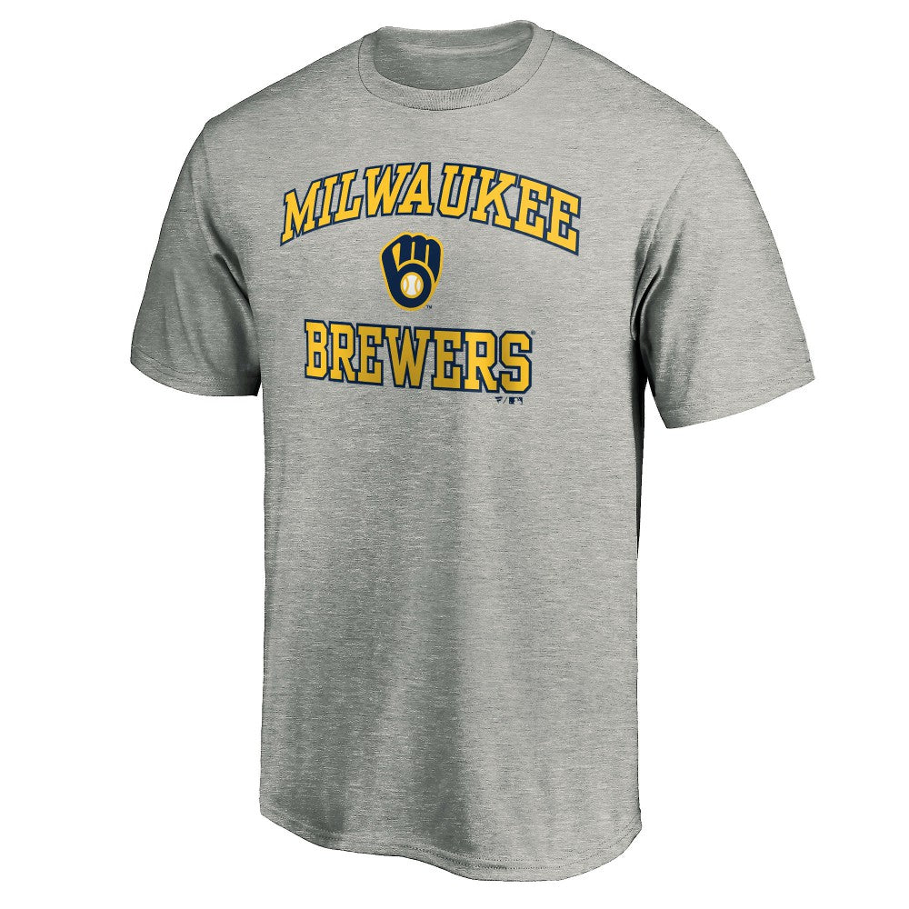 Milwaukee Brewers Heart & Soul T-Shirt - Heather Gray T-shirts