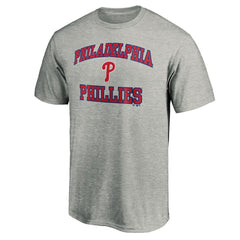 Philadelphia Phillies Heart & Soul T-Shirt - Heather Gray T-shirts