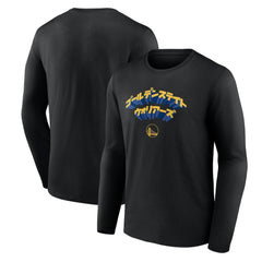 Golden State Warriors Japanese Heritage Long Sleeve T-Shirt Black - Fanatics