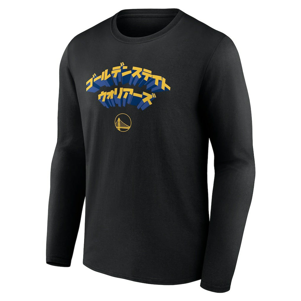 Golden State Warriors Japanese Heritage Long Sleeve T-Shirt Black - Fanatics