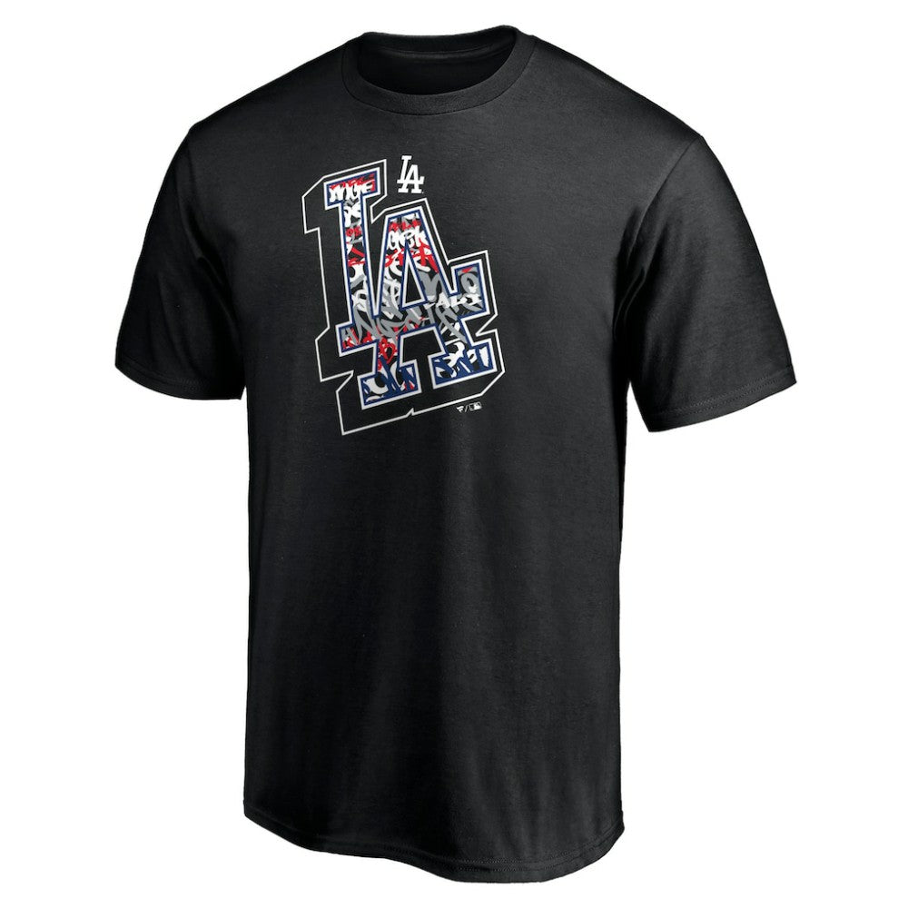 Los Angeles Dodgers Hometown Collection Tag T-Shirt - Black T-shirts