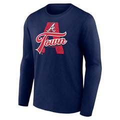 Atlanta Braves Hometown Graphic Long Sleeve T-Shirt - Navy T-shirts