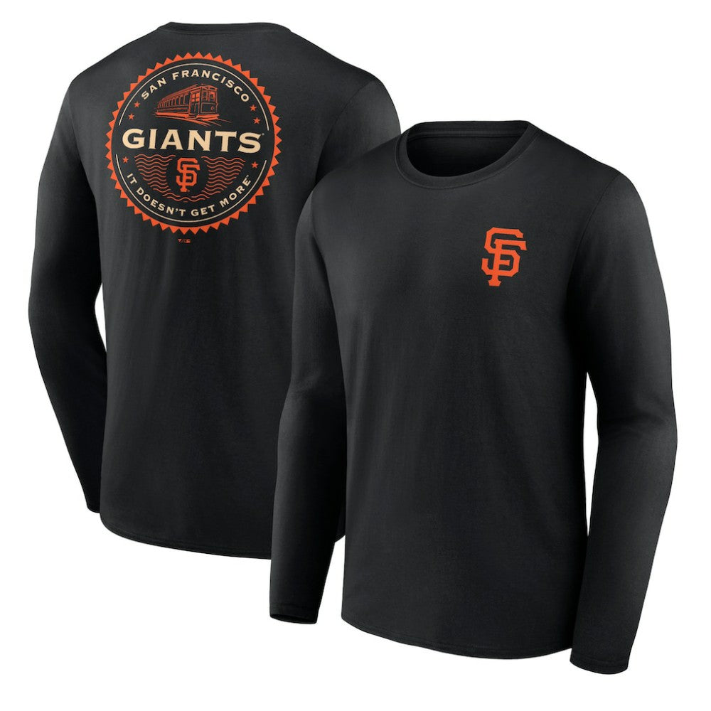 San Francisco Giants SF Seal Long Sleeve T-Shirt - Black T-shirts