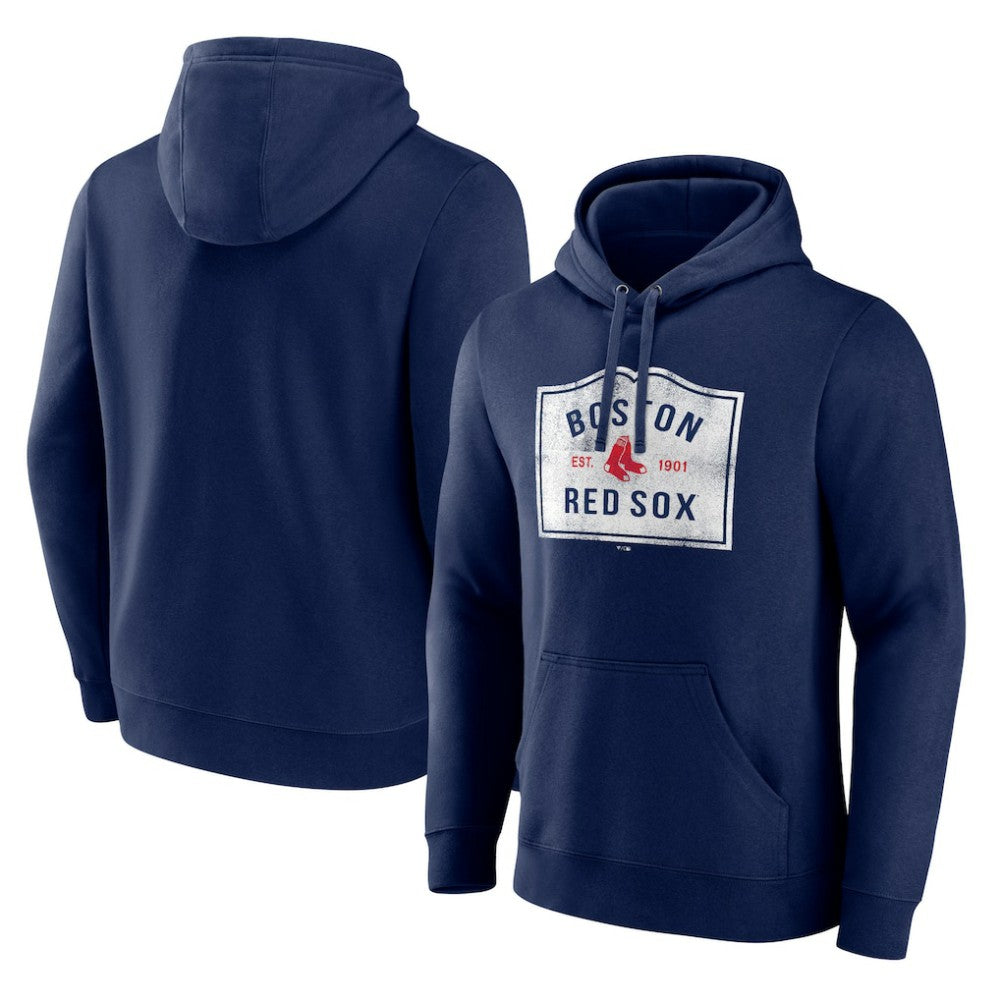 Boston Red Sox Welcome Sign Pullover Hoodie - Navy Hoodies
