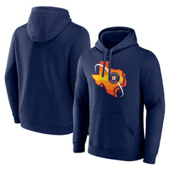 Houston Astros Paint the Black Pullover Hoodie - Navy Hoodies