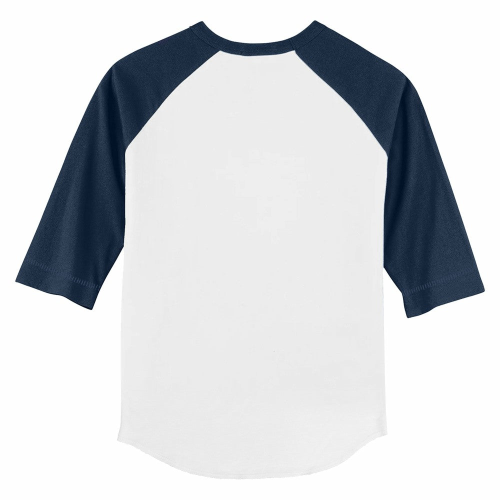 Milwaukee Brewers Tiny Turnip Youth Babes 3/4-Sleeve Raglan T-Shirt - White/Navy T-shirts