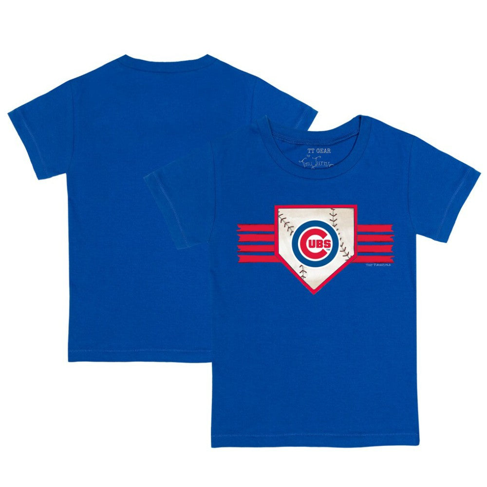 Chicago Cubs Tiny Turnip Youth Base Stripe T-Shirt - Royal T-shirts