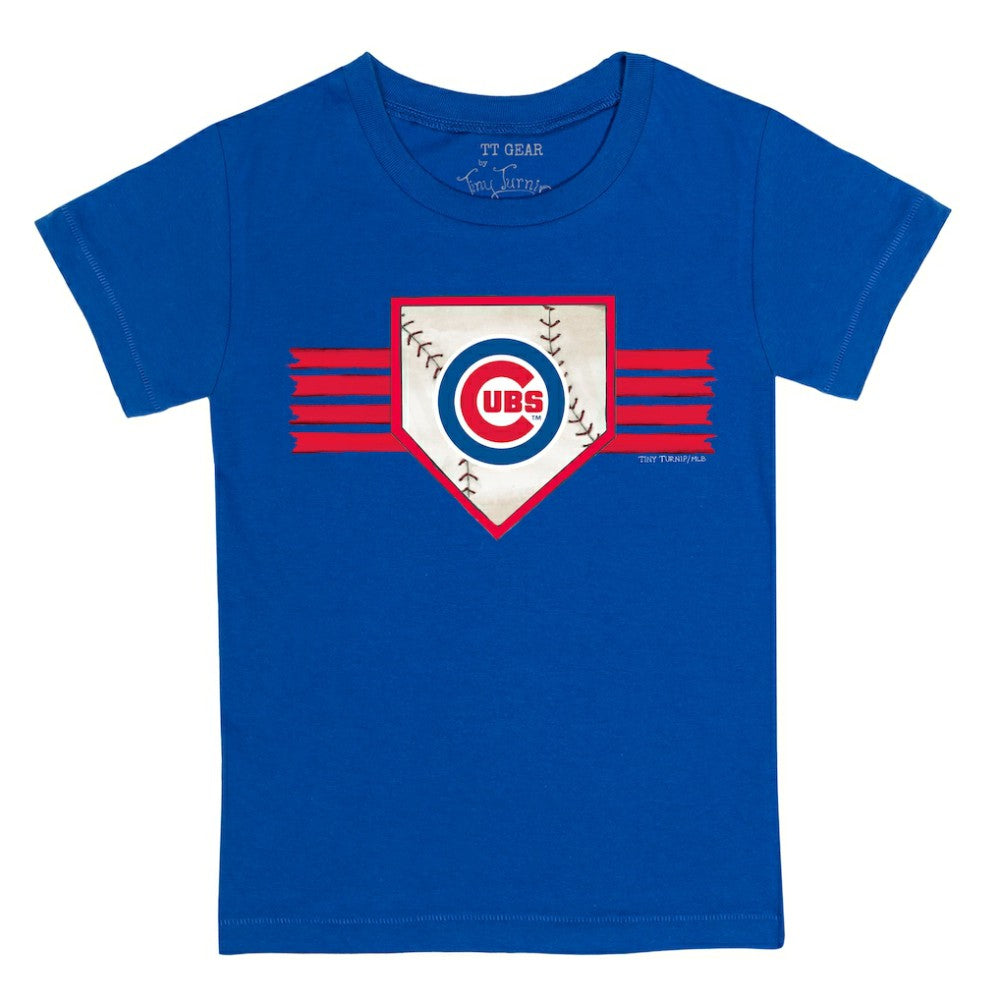 Chicago Cubs Tiny Turnip Youth Base Stripe T-Shirt - Royal T-shirts