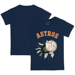 Houston Astros Tiny Turnip Youth Baseball Tear T-Shirt - Navy T-shirts