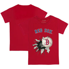 Boston Red Sox Tiny Turnip Youth Baseball Tear T-Shirt - Red T-shirts