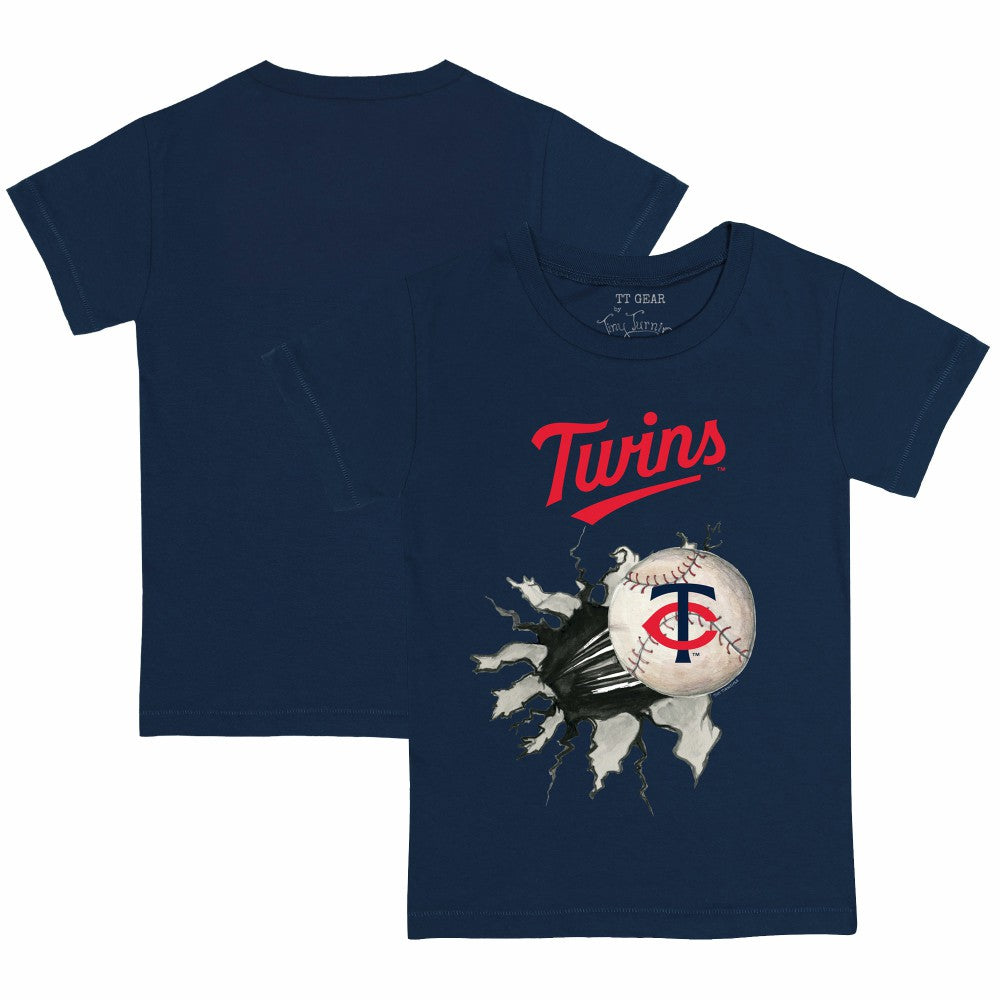 Minnesota Twins Tiny Turnip Youth Baseball Tear T-Shirt - Navy T-shirts