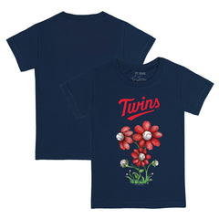 Minnesota Twins Tiny Turnip Youth Blooming Baseballs T-Shirt - Navy T-shirts