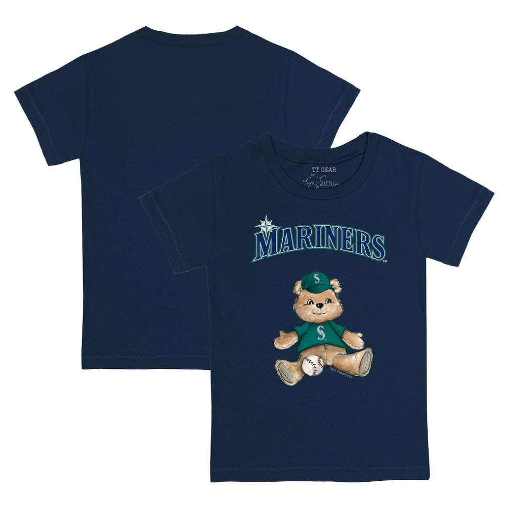 Seattle Mariners Tiny Turnip Youth Teddy Boy T-Shirt - Navy T-shirts