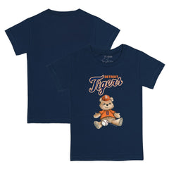 Detroit Tigers Tiny Turnip Youth Teddy Boy T-Shirt - Navy T-shirts