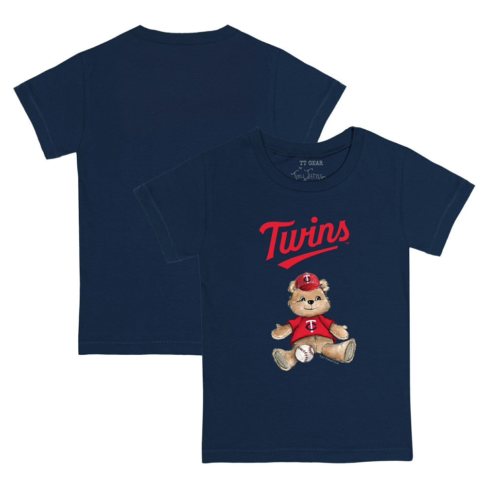 Minnesota Twins Tiny Turnip Youth Teddy Boy T-Shirt - Navy T-shirts