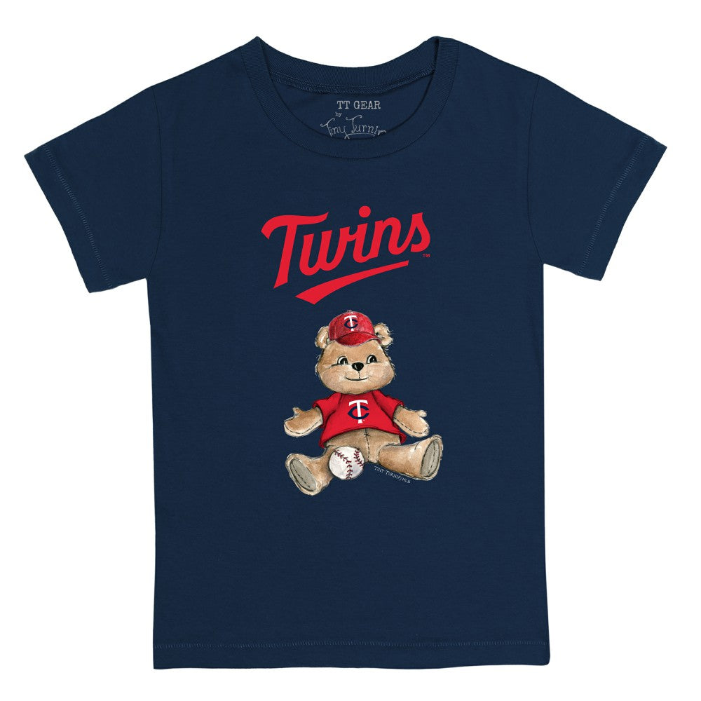 Minnesota Twins Tiny Turnip Youth Teddy Boy T-Shirt - Navy T-shirts