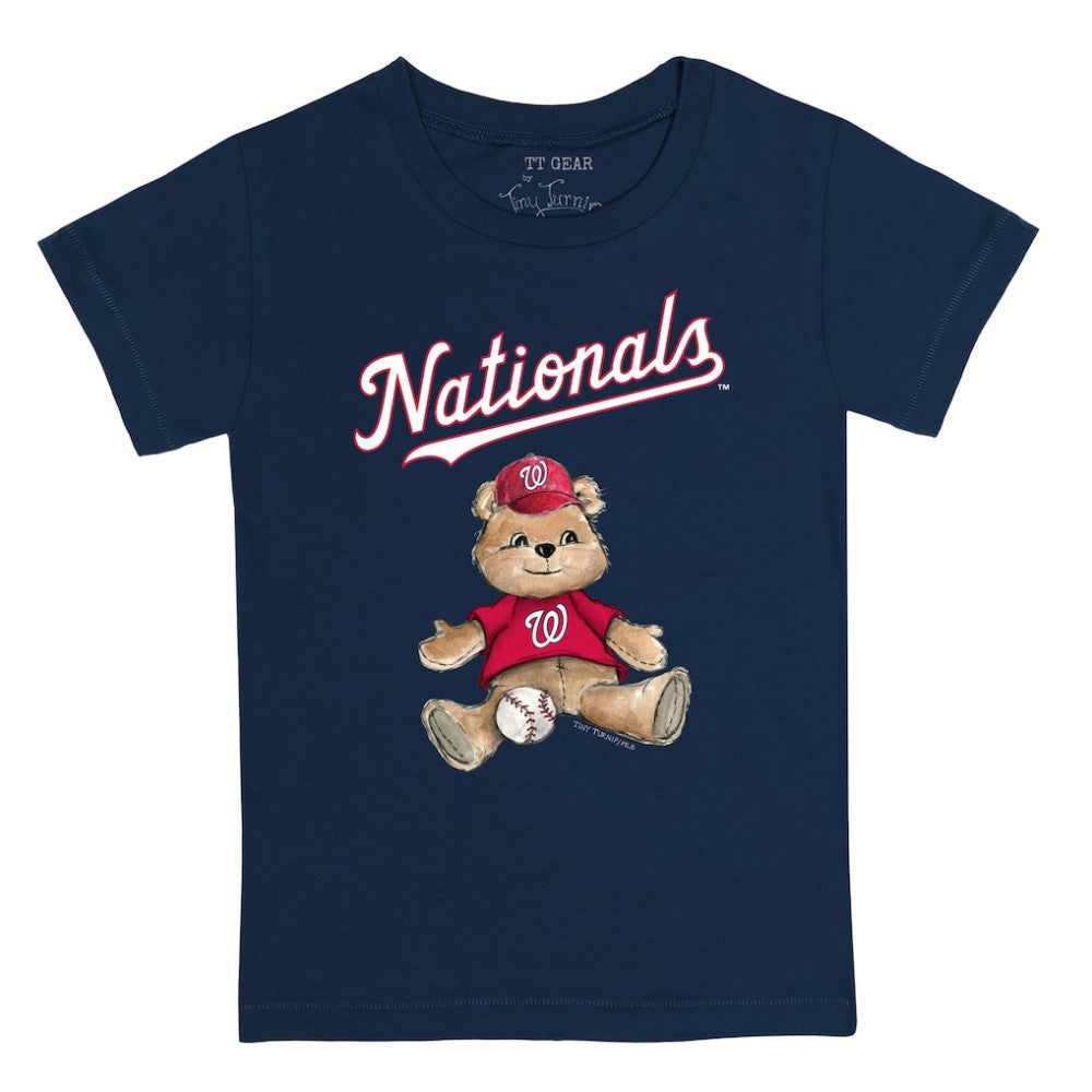 Washington Nationals Tiny Turnip Youth Teddy Boy T-Shirt - Navy T-shirts