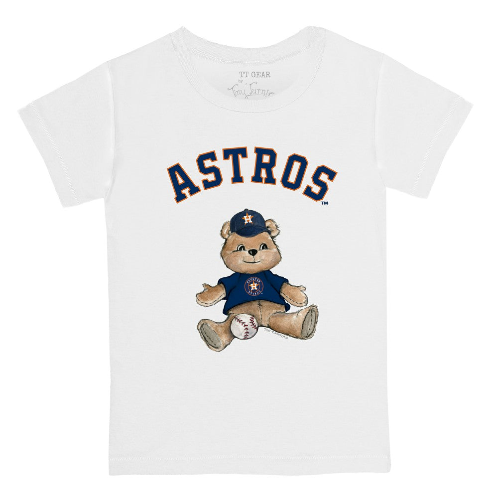 Houston Astros Tiny Turnip Youth Teddy Boy T-Shirt - White T-shirts