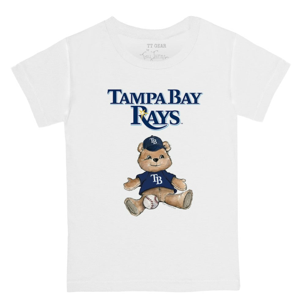 Tampa Bay Rays Tiny Turnip Youth Teddy Boy T-Shirt - White T-shirts