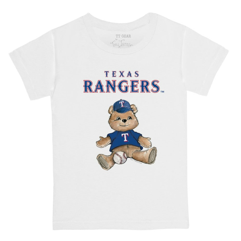 Texas Rangers Tiny Turnip Youth Teddy Boy T-Shirt - White T-shirts