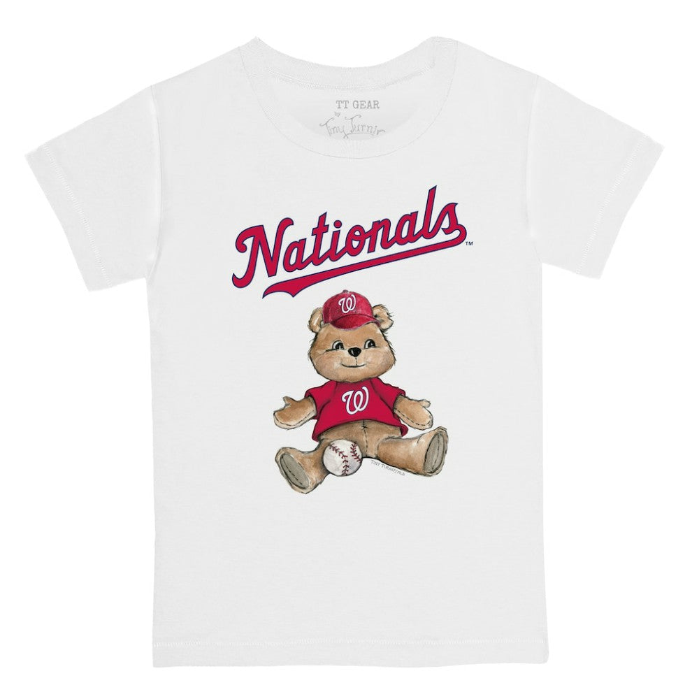 Washington Nationals Tiny Turnip Youth Teddy Boy T-Shirt - White T-shirts