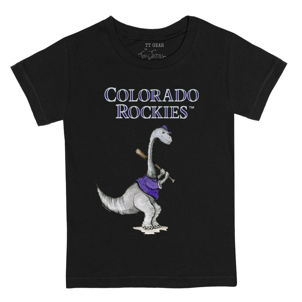 Colorado Rockies Tiny Turnip Youth Bronto T-Shirt - Black T-shirts