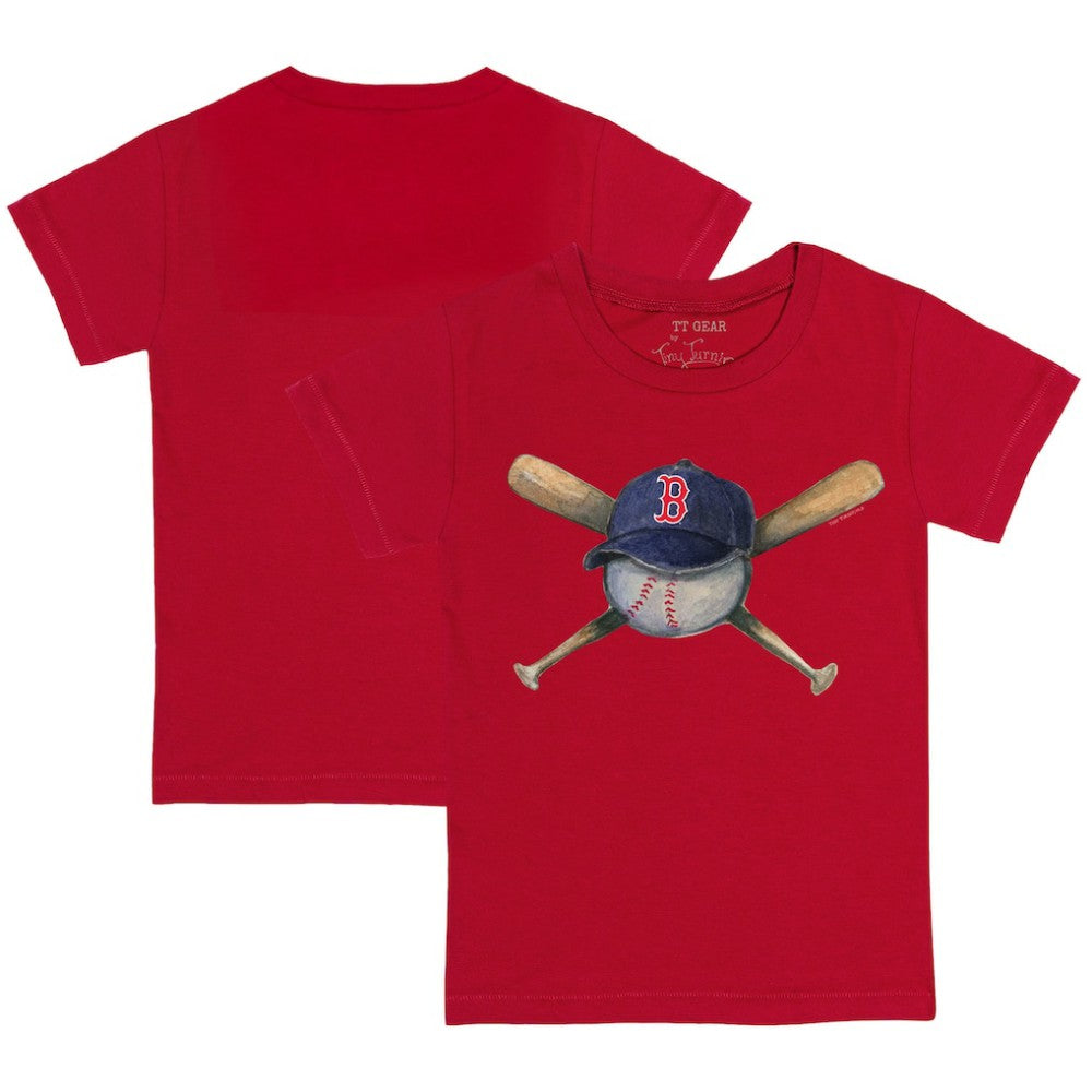 Boston Red Sox Tiny Turnip Youth Hat Crossbats T-Shirt - Red Hats