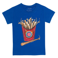 Chicago Cubs Tiny Turnip Youth Hot Bats T-Shirt - Royal T-shirts
