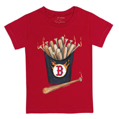 Boston Red Sox Tiny Turnip Youth Hot Bats T-Shirt - Red T-shirts