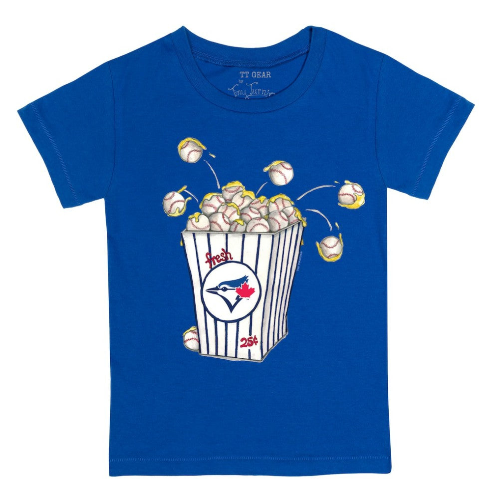 Toronto Blue Jays Tiny Turnip Youth Popcorn T-Shirt - Royal T-shirts