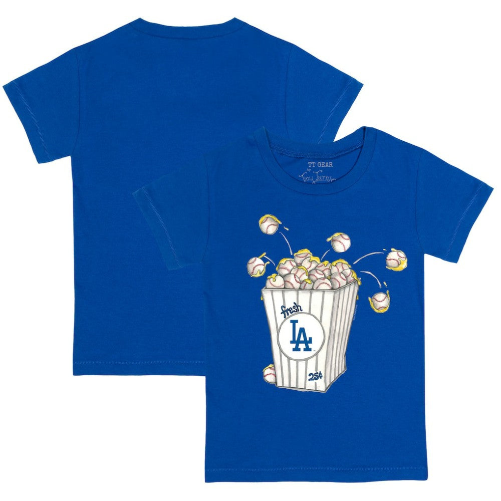Los Angeles Dodgers Tiny Turnip Youth Popcorn T-Shirt - Royal T-shirts
