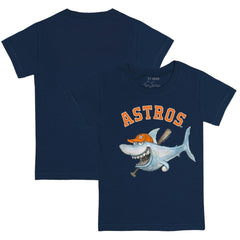 Houston Astros Tiny Turnip Youth Shark T-Shirt - Navy T-shirts