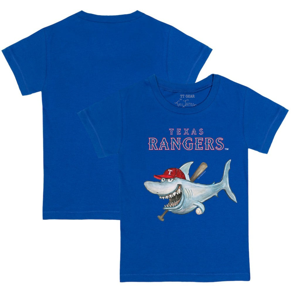 Texas Rangers Tiny Turnip Youth Shark T-Shirt - Royal T-shirts