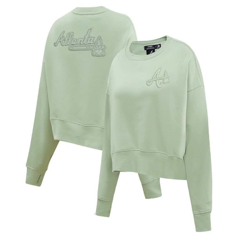Atlanta Braves Pro Standard Women's Fleece Pullover Sweatshirt - Green Pullover