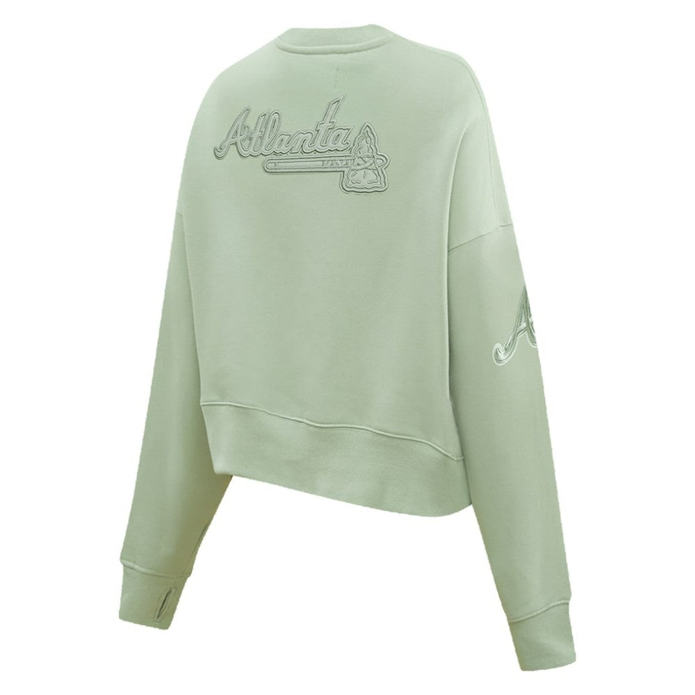 Atlanta Braves Pro Standard Women's Fleece Pullover Sweatshirt - Green Pullover